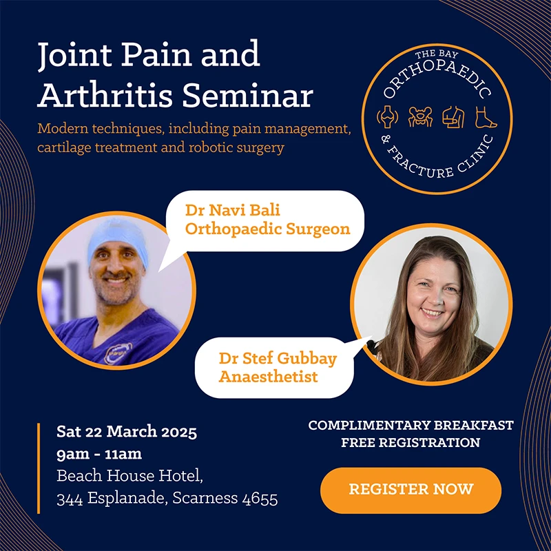 Joint Pain and Arthritis Seminar - The Bay Orthopaedic and Fracture Clinic